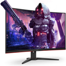 Gaming Monitor AOC CQ32G2SE/BK Curved QHD 2K 2560x1440, 165Hz 1ms